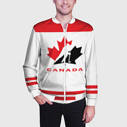 Бомбер мужской Canada Team, цвет: 3D-белый — фото 2