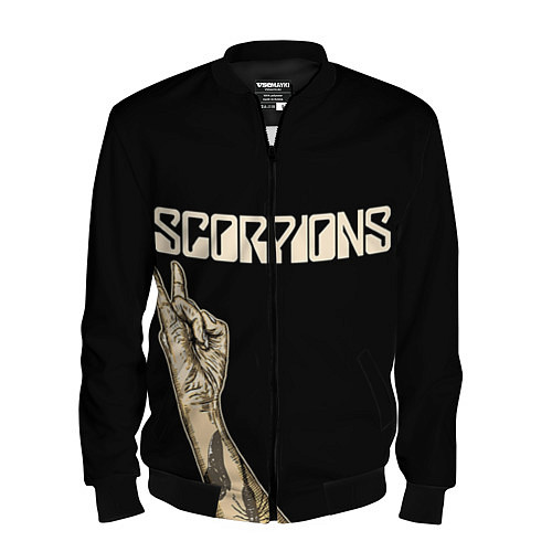Мужской бомбер Scorpions Rock / 3D-Черный – фото 1