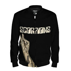 Бомбер мужской Scorpions Rock, цвет: 3D-черный