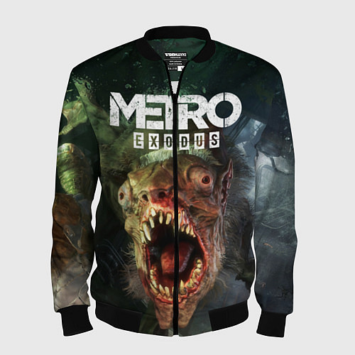 Мужской бомбер Metro Exodus / 3D-Черный – фото 1