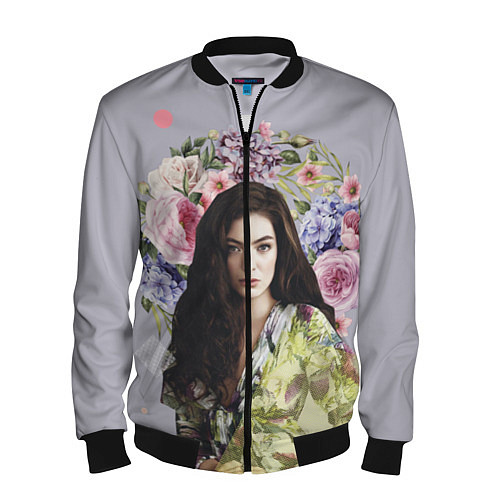 Мужской бомбер Lorde Floral / 3D-Черный – фото 1