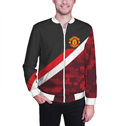 Бомбер мужской Man UTD FC: Sport Camo, цвет: 3D-белый — фото 2