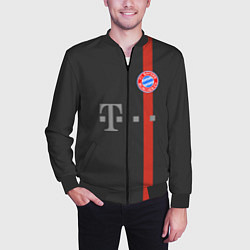 Бомбер мужской Bayern FC: Black 2018, цвет: 3D-черный — фото 2