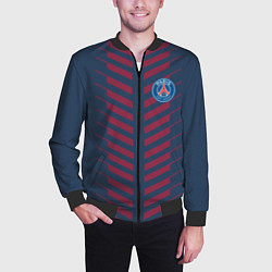 Бомбер мужской FC PSG: Creative, цвет: 3D-черный — фото 2