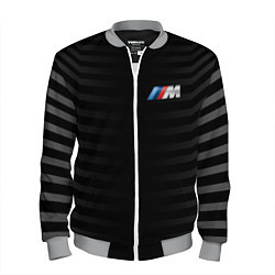 Бомбер мужской BMW M BLACK & GREY, цвет: 3D-меланж