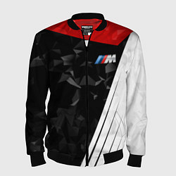 Бомбер мужской BMW M: Poly Sport, цвет: 3D-черный