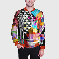 Бомбер мужской RGB Geometry, цвет: 3D-красный — фото 2