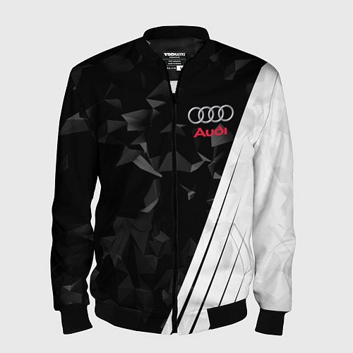 Мужской бомбер Audi: Black Poly / 3D-Черный – фото 1