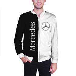 Бомбер мужской Mercedes B&W, цвет: 3D-белый — фото 2