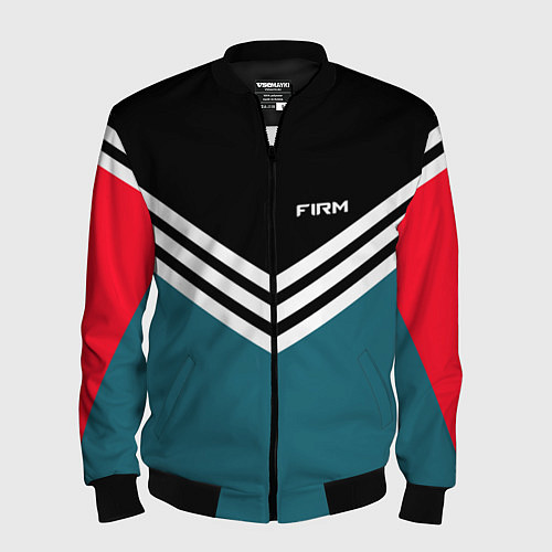 Мужской бомбер Firm 90s: Arrows Style / 3D-Черный – фото 1