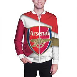 Бомбер мужской FC Arsenal, цвет: 3D-белый — фото 2
