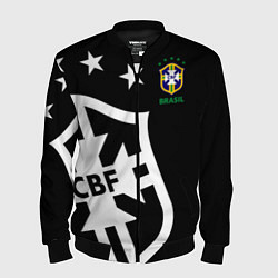 Бомбер мужской Brazil Team: Exclusive, цвет: 3D-черный