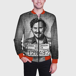 Бомбер мужской Пабло Эскобар, цвет: 3D-красный — фото 2