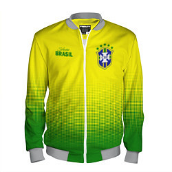 Бомбер мужской CBF Brasil, цвет: 3D-меланж