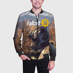 Бомбер мужской Fallout 76, цвет: 3D-черный — фото 2