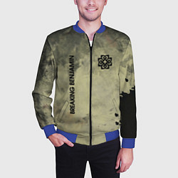 Бомбер мужской Breaking Benjamin, цвет: 3D-синий — фото 2