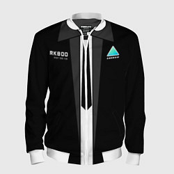 Бомбер мужской RK800 Android Black, цвет: 3D-белый