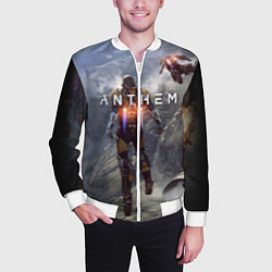 Бомбер мужской ANTHEM, цвет: 3D-белый — фото 2