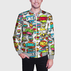 Бомбер мужской Pop art Fashion, цвет: 3D-меланж — фото 2