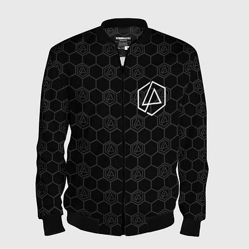 Мужской бомбер Linkin Park: Black Carbon / 3D-Черный – фото 1