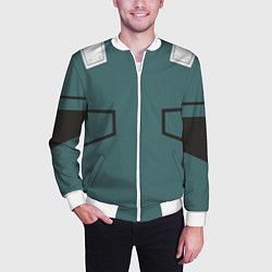 Бомбер мужской MHA IZUKU MIDORIYA, цвет: 3D-белый — фото 2