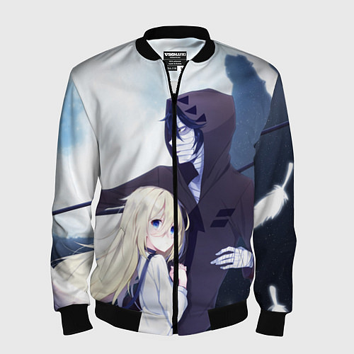 Мужской бомбер Ангел кровопролития / 3D-Черный – фото 1