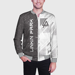Бомбер мужской Linkin Park: Grey Form, цвет: 3D-меланж — фото 2