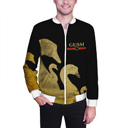 Бомбер мужской GUSSI: Gold Edition, цвет: 3D-белый — фото 2