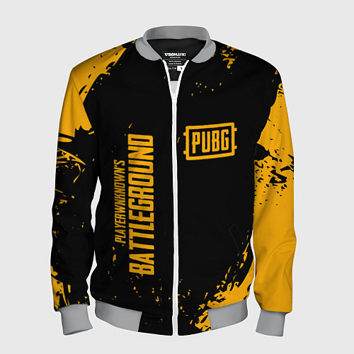 Мужской бомбер PUBG: Black Fashion / 3D-Меланж – фото 1