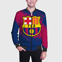 Бомбер мужской Барселона, цвет: 3D-черный — фото 2