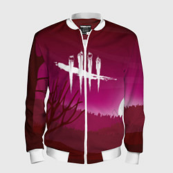Бомбер мужской Dead by Daylight, цвет: 3D-белый