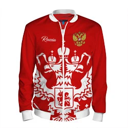 Бомбер мужской Red Russia, цвет: 3D-белый