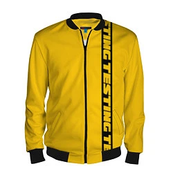 Бомбер мужской ASAP Rocky: Yellow Testing, цвет: 3D-черный