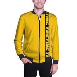 Бомбер мужской ASAP Rocky: Yellow Testing, цвет: 3D-черный — фото 2