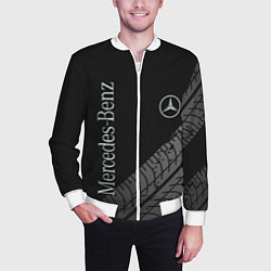 Бомбер мужской Mercedes AMG: Street Style, цвет: 3D-белый — фото 2
