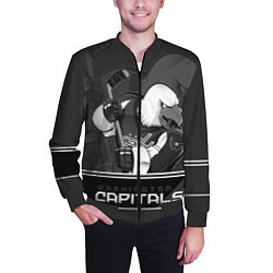 Бомбер мужской Washington Capitals: Mono, цвет: 3D-черный — фото 2