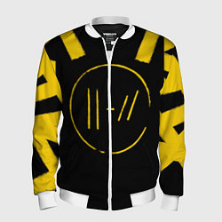 Бомбер мужской 21 Pilots: Logo, цвет: 3D-белый