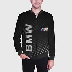 Бомбер мужской BMW, цвет: 3D-черный — фото 2