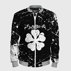 Бомбер мужской ЧЁРНЫЙ КЛЕВЕР, цвет: 3D-меланж