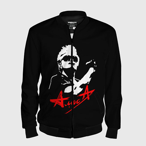 Мужской бомбер АлисА / 3D-Черный – фото 1
