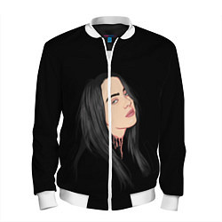 Бомбер мужской Billie Eilish: Black Style, цвет: 3D-белый