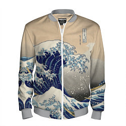 Мужской бомбер Kanagawa Wave Art