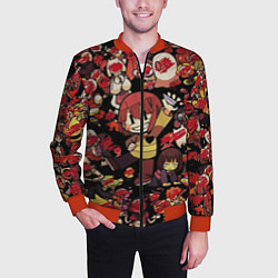 Бомбер мужской UNDERTALE CHARA, цвет: 3D-красный — фото 2