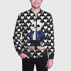 Бомбер мужской UNDERTALE, цвет: 3D-черный — фото 2