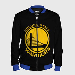 Бомбер мужской GOLDEN STATE WARRIORS, цвет: 3D-синий