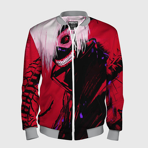 Мужской бомбер Токийский Гуль / 3D-Меланж – фото 1