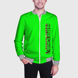 Бомбер мужской Minecraft, цвет: 3D-меланж — фото 2