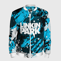 Бомбер мужской Linkin Park, цвет: 3D-белый