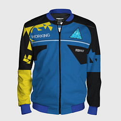 Бомбер мужской Detroit:become, цвет: 3D-синий