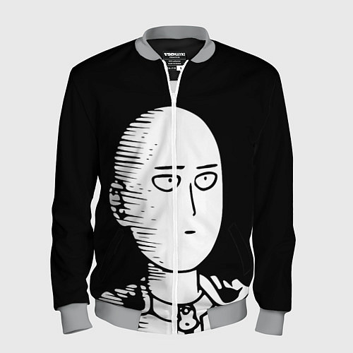 Мужской бомбер ONE-PUNCH MAN / 3D-Меланж – фото 1